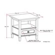 Atlin Designs End Table in Distressed Gray