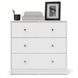 Atlin Designs Contemporary 3-Drawer Engineered Wood Chest in White