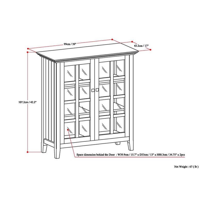 Atlin Designs Storage Cabinet in Black
