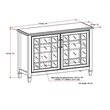 Atlin Designs Storage Cabinet in Dark Chestnut Brown