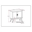 Atlin Designs Storage Cabinet in Auburn Brown