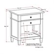 Atlin Designs Nightstand in Tobacco Brown