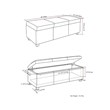 Atlin Designs Storage Bench in Fawn Brown