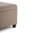 Atlin Designs Storage Bench in Fawn Brown