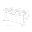 Atlin Designs Faux Leather Storage Bench in Red