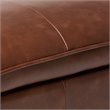Atlin Designs Faux Leather Pillow Top Storage Bench in Cognac