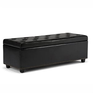 Atlin Designs Storage Bench in Black