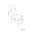 Atlin Designs Faux Leather Dining Chair in Cream (Set of 2)