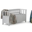 Atlin Designs Entryway Storage Bench in White