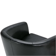 Atlin Designs Faux Leather Black Tub Chair Unassembled 30