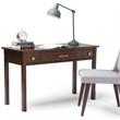 Atlin Designs Solid Wood Tobacco Brown Desk Rectangular 47