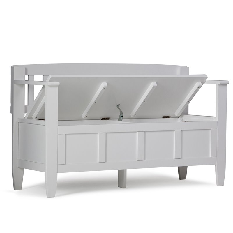 Atlin Designs Entryway Bench in White