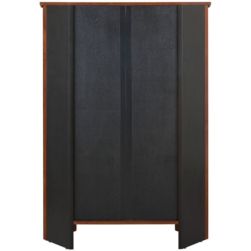 Atlin Designs 3 Shelf Corner Bookcase in Mission Oak
