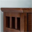Atlin Designs 3 Shelf Corner Bookcase in Mission Oak