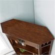 Atlin Designs 3 Shelf Corner Bookcase in Mission Oak