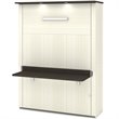 Atlin Designs 3 Piece  Queen Storage Wall Bed Set in White