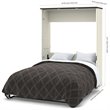 Atlin Designs 3 Piece  Queen Storage Wall Bed Set in White