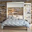 Atlin Designs 3 Piece Queen Wall Bed Set in White and Gray