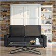 Atlin Designs 3 Piece Queen Wall Bed Set in White and Gray