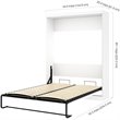 Atlin Designs 3 Piece Queen Wall Bed Set in White and Gray