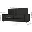 Atlin Designs 3 Piece Queen Wall Bed Set in White and Gray