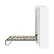 Atlin Designs Wood Queen Murphy Bed with Closet Organizer in White