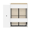 Atlin Designs Wood Queen Murphy Bed with Closet Organizer in White