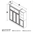 Atlin Designs Wood Queen Murphy Bed and Organizer with Doors in White