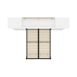 Atlin Designs Contemporary Wood Full Murphy Bed & 2 Closet Organizers in White