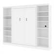 Atlin Designs Contemporary Wood Full Murphy Bed & 2 Closet Organizers in White