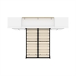 Atlin Designs Wood Full Murphy Bed and 2 Organizers with Drawers in White