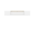 Atlin Designs Wood Full Murphy Bed and 2 Organizers with Drawers in White
