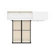 Atlin Designs Contemporary Wood Full Murphy Bed & Organizer w/ Drawers in White
