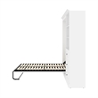 Atlin Designs Contemporary Wood Full Murphy Bed & Organizer w/ Drawers in White