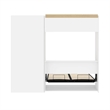 Atlin Designs Contemporary Wood Full Murphy Bed & Organizer w/ Drawers in White