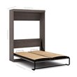 Atlin Designs Engineered Wood Full Murphy Bed in Bark Gray