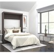 Atlin Designs Engineered Wood Full Murphy Bed in Bark Gray