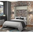 Atlin Designs Full Desk Wall Bed in White Chocolate