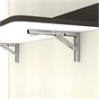 Atlin Designs Full Desk Wall Bed in White Chocolate