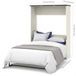 Atlin Designs Full Desk Wall Bed in White Chocolate