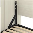 Atlin Designs 2 Piece Queen Storage Wall Bed  Set in White Chocolate