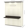 Atlin Designs 2 Piece Queen Storage Wall Bed  Set in White Chocolate