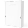 Atlin Designs 3 Piece Queen Storage Wall Bed Set in White
