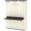 Atlin Designs 3 Piece Full 2 Storage Wall Bed Set in White Chocolate