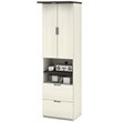 Atlin Designs 3 Piece Full 2 Storage Wall Bed Set in White Chocolate