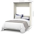 Atlin Designs 3 Piece Full 2 Storage Wall Bed Set in White Chocolate