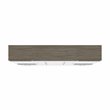 Atlin Designs Laminated Particle Board White Full Murphy Bed Rectangular Dual Piston System 118
