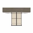 Atlin Designs Laminated Particle Board White Full Murphy Bed Rectangular Dual Piston System 118