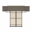 Atlin Designs Laminated Particle Board White Queen Murphy Bed Rectangular Storage Cabinets 104