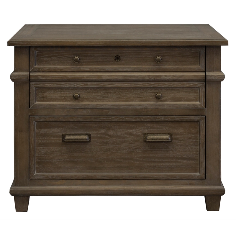Atlin Designs Wood Weathered Dove Lateral File Rectangular 30